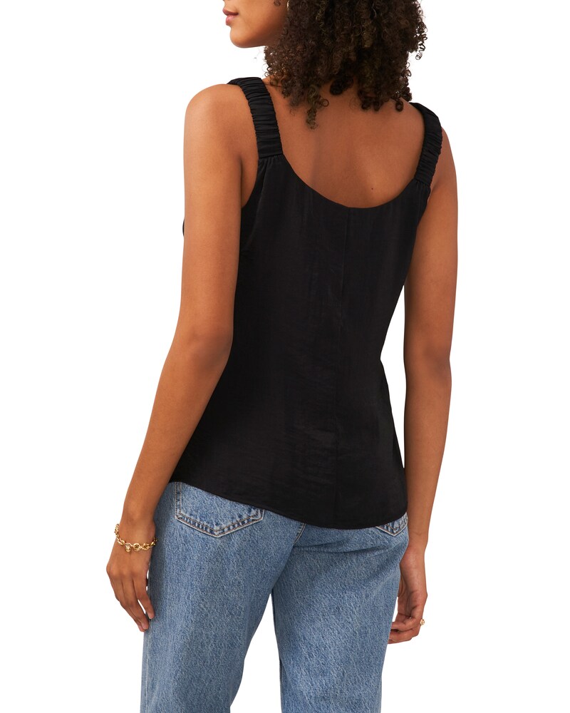 Vince Camuto Scrunched-Strap Top Black ID-BMVE0655