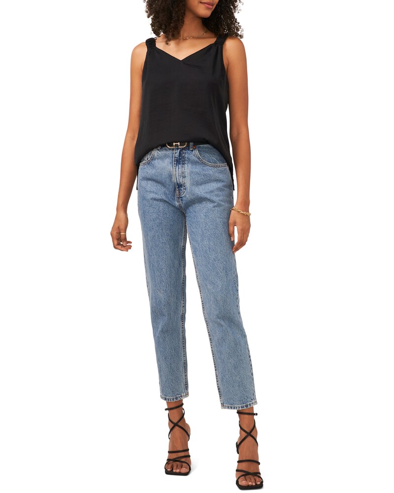 Vince Camuto Scrunched-Strap Top Black ID-BMVE0655