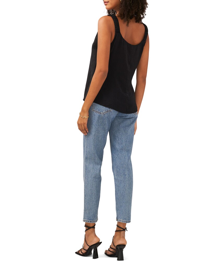 Vince Camuto Scrunched-Strap Top Black ID-BMVE0655