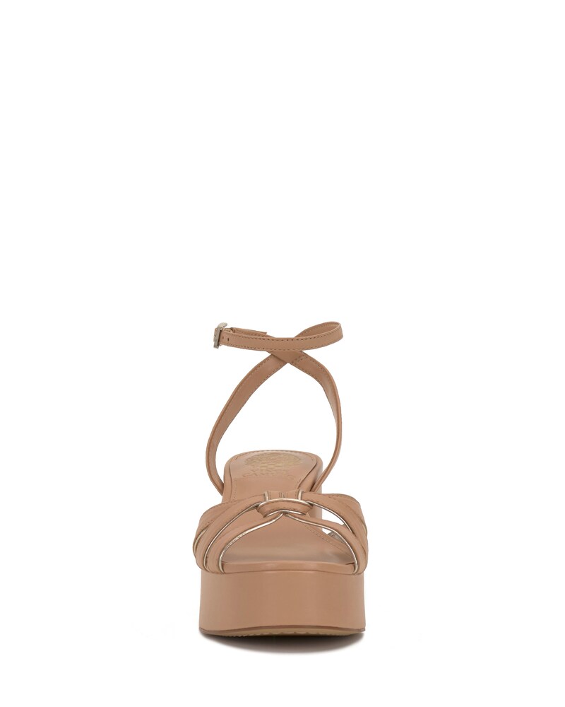 Vince Camuto Freesie Platform Sandal Sandstone/Egyptian Gold ID-DFXM1523