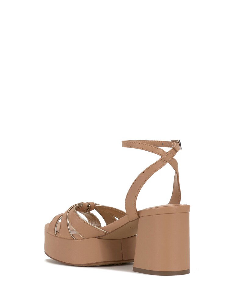 Vince Camuto Freesie Platform Sandal Sandstone/Egyptian Gold ID-DFXM1523