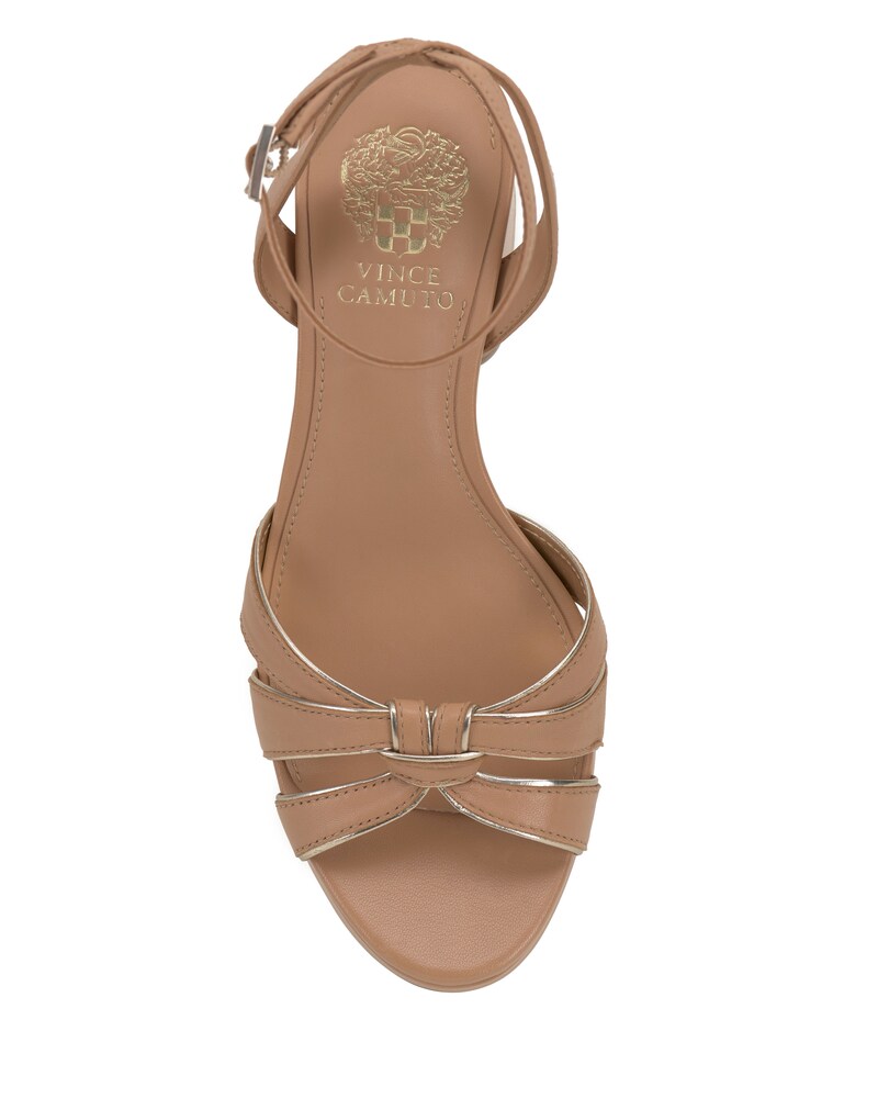 Vince Camuto Freesie Platform Sandal Sandstone/Egyptian Gold ID-DFXM1523