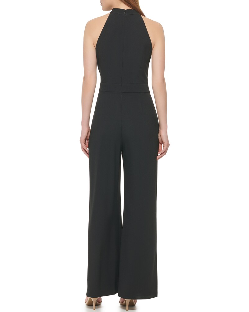 Vince Camuto Bow-Neck Halter Jumpsuit Black ID-DQCJ2943