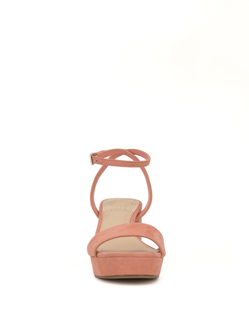 Vince Camuto Pendreya Platform Sandal Dark Pink Suede ID-ETTF4845
