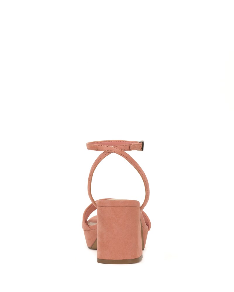 Vince Camuto Pendreya Platform Sandal Dark Pink Suede ID-ETTF4845