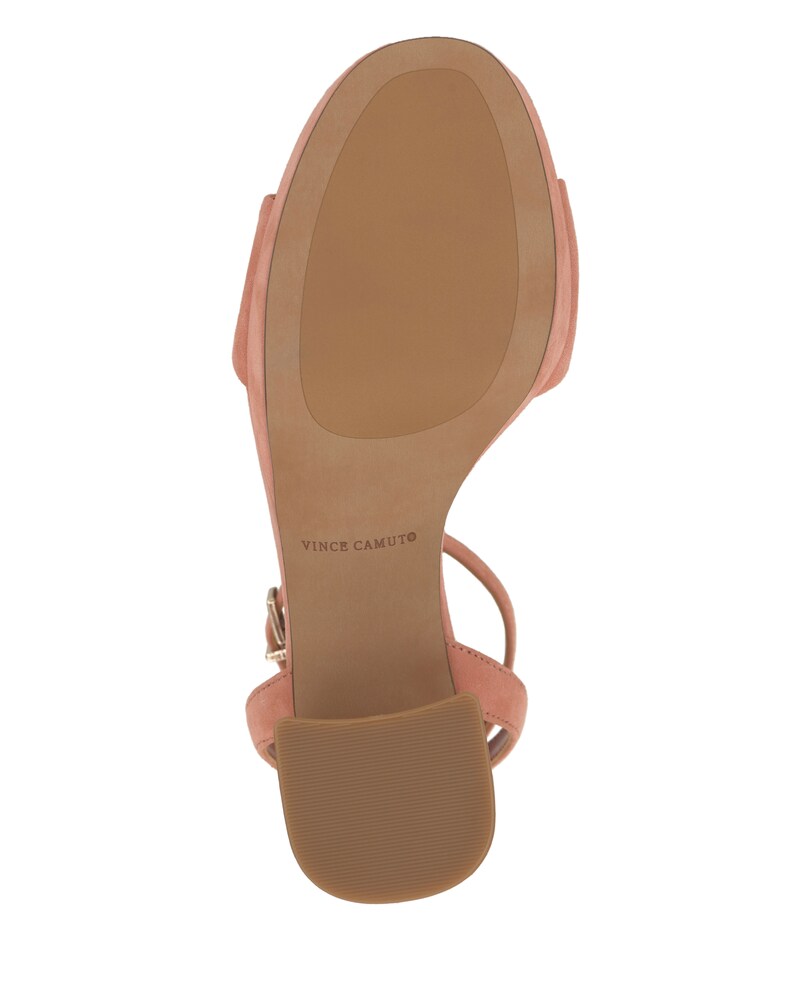 Vince Camuto Pendreya Platform Sandal Dark Pink Suede ID-ETTF4845