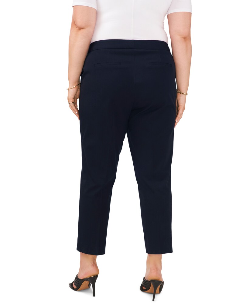 Vince Camuto Twill Cropped Trousers (Plus Size)     Classic Navy ID-EUYY5245
