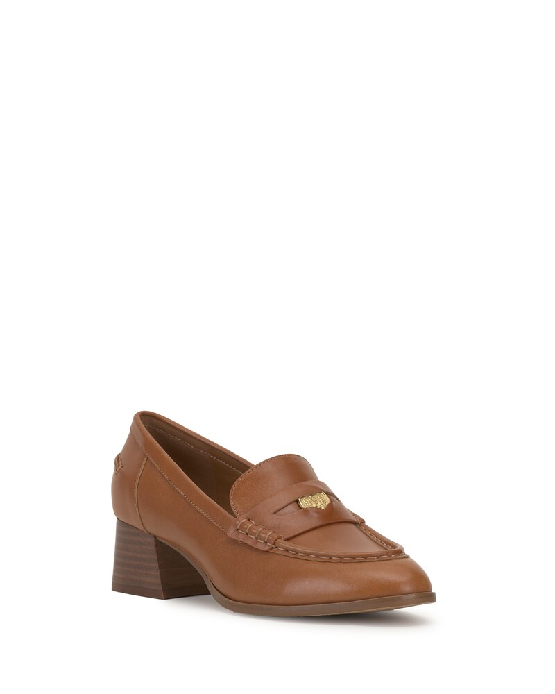 Vince Camuto Carissla Heeled Loafer Golden Walnut ID-EVZN8194