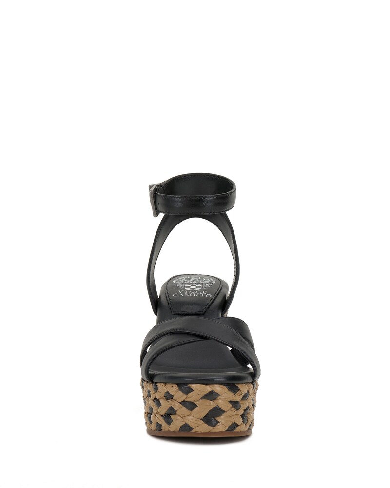 Vince Camuto Fettana Wedge Sandal Black ID-EXDZ0858
