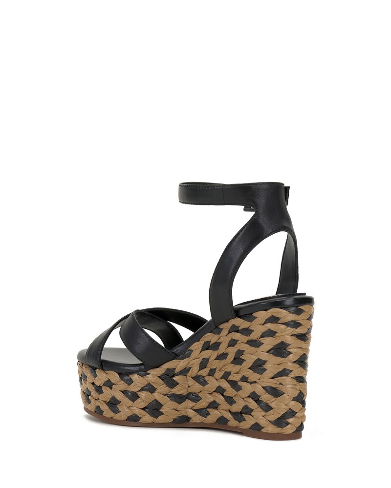 Vince Camuto Fettana Wedge Sandal Black ID-EXDZ0858