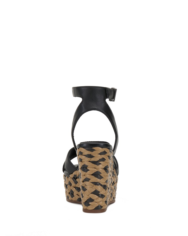 Vince Camuto Fettana Wedge Sandal Black ID-EXDZ0858