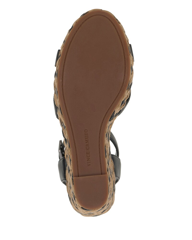 Vince Camuto Fettana Wedge Sandal Black ID-EXDZ0858