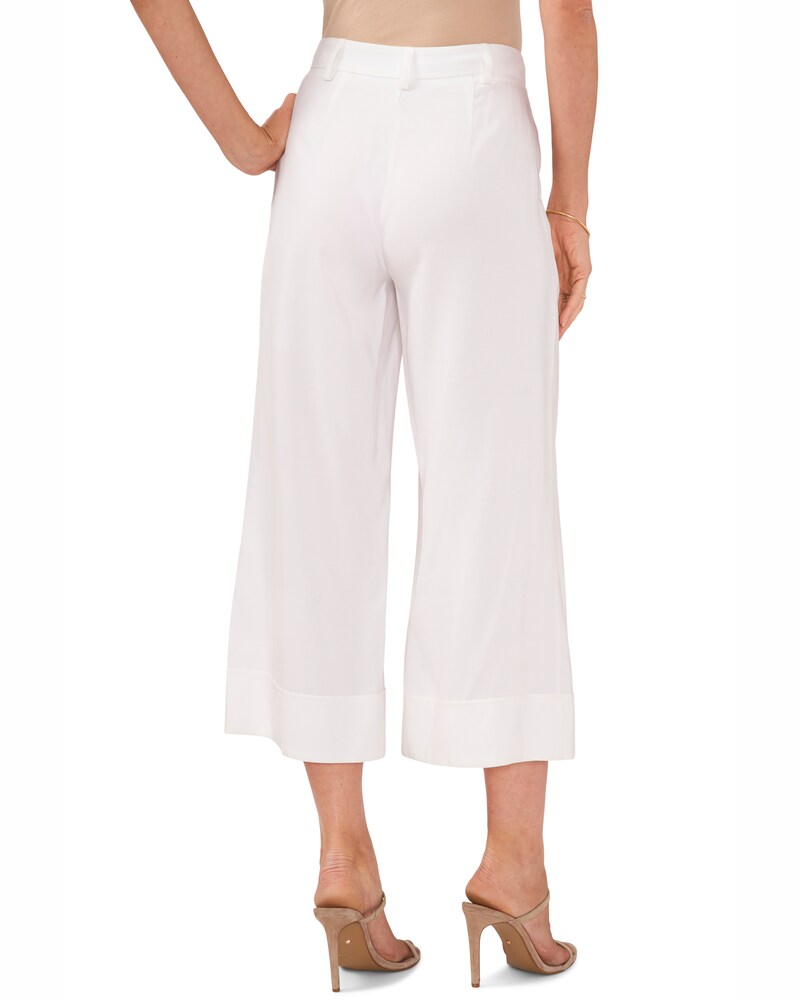 Vince Camuto Cropped Wide-Leg Pants Off White ID-EYOH8784