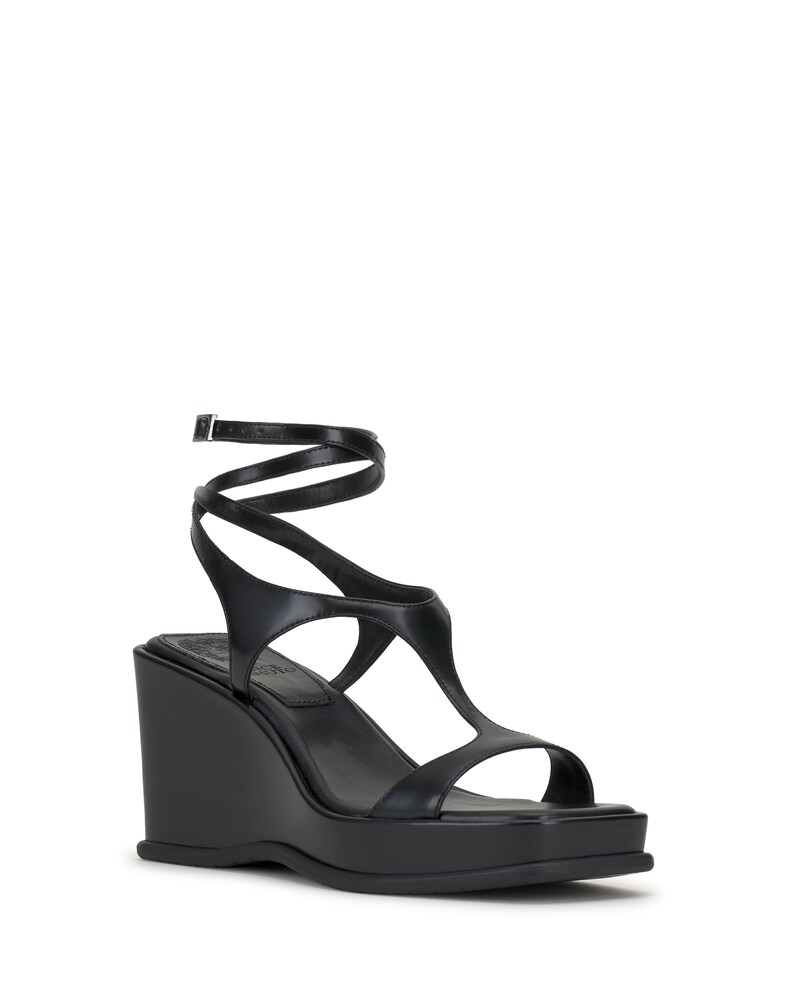 Vince Camuto Fetemee Wedge Sandal Black ID-FDFM2519