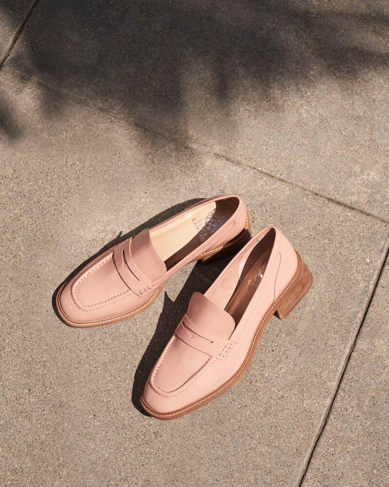Vince Camuto Enachel Heeled Loafer Poise Pink ID-FEZW2969