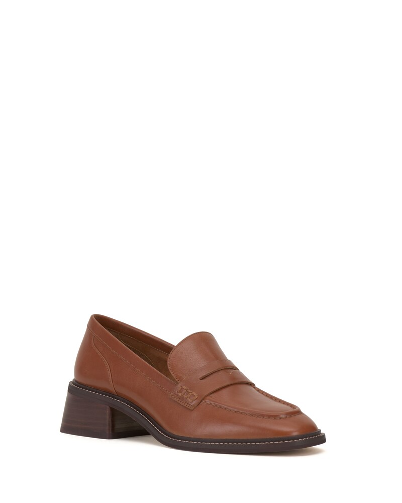 Vince Camuto Enachel Heeled Loafer Warm Caramel ID-FGSP8542
