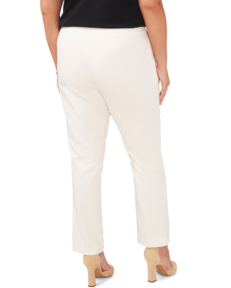 Vince Camuto Cropped Trousers (Plus Size)   New Ivory ID-FHZO0448