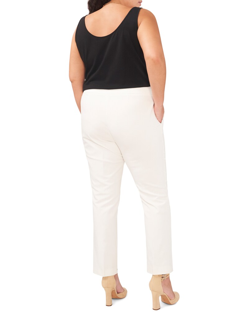 Vince Camuto Cropped Trousers (Plus Size)   New Ivory ID-FHZO0448