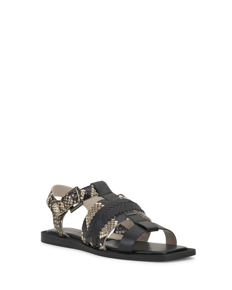 Vince Camuto Bachelen Sandal Warm Vanilla/Black ID-FKVY4708