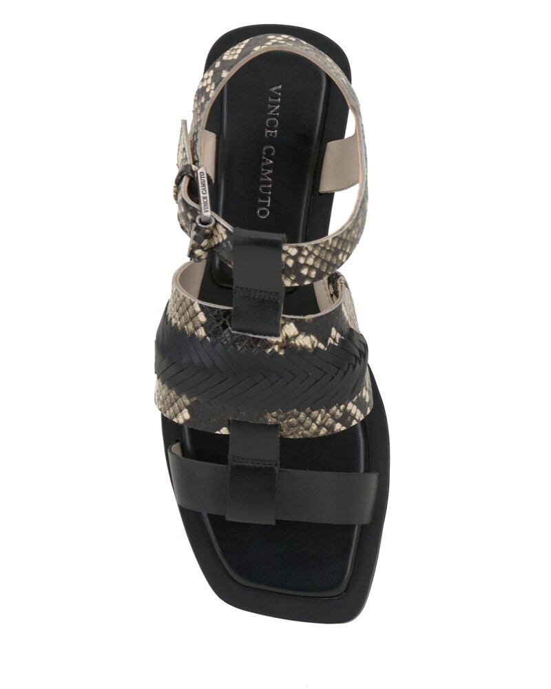 Vince Camuto Bachelen Sandal Warm Vanilla/Black ID-FKVY4708