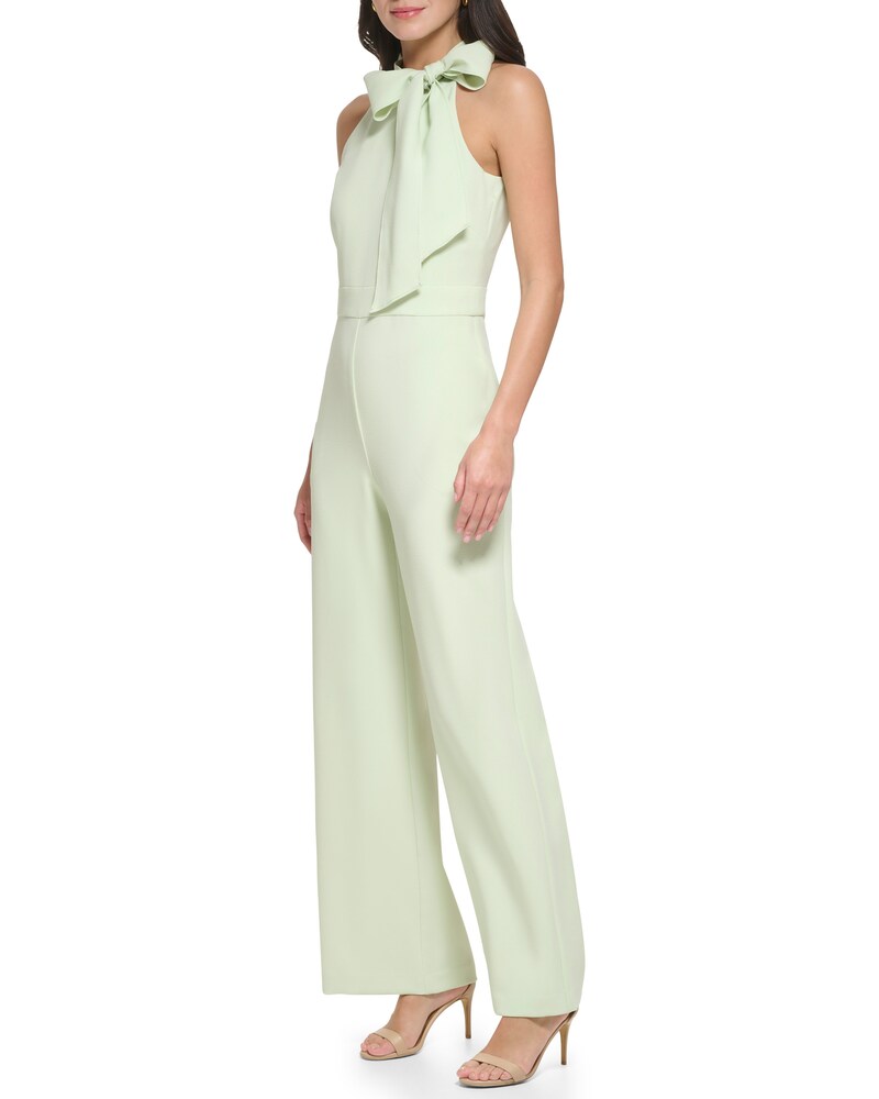 Vince Camuto Bow-Neck Jumpsuit Light Green ID-GENV5609