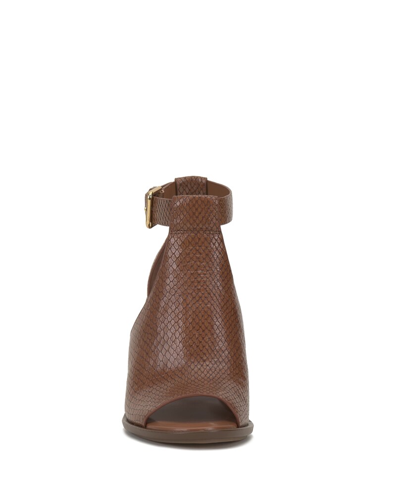 Vince Camuto Frasper Peep Toe Shootie Warm Caramel ID-GHXB9086