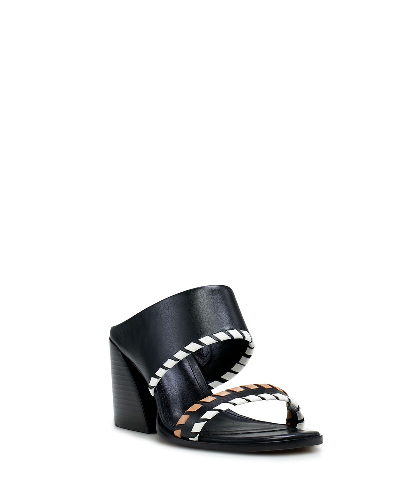 Vince Camuto Kafinny Mule Black/Coconut Cream/Maple ID-GNDJ4784