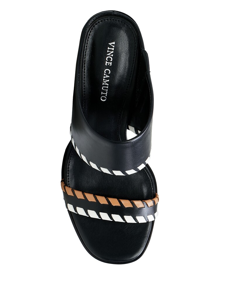 Vince Camuto Kafinny Mule Black/Coconut Cream/Maple ID-GNDJ4784