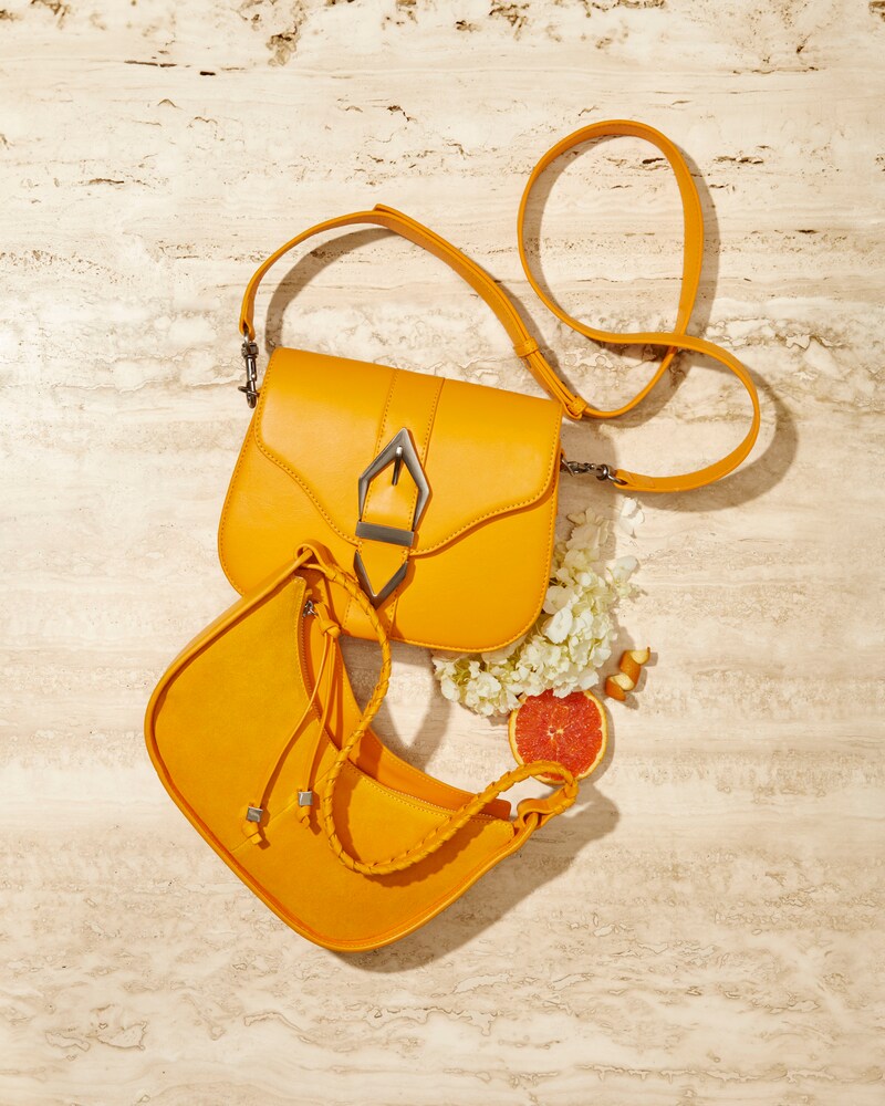 Vince Camuto Hayes Small Shoulder Bag Mango Sorbet ID-HTTK4450