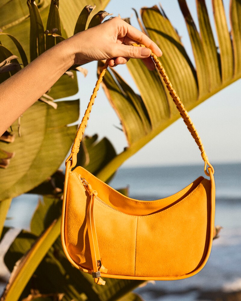 Vince Camuto Hayes Small Shoulder Bag Mango Sorbet ID-HTTK4450