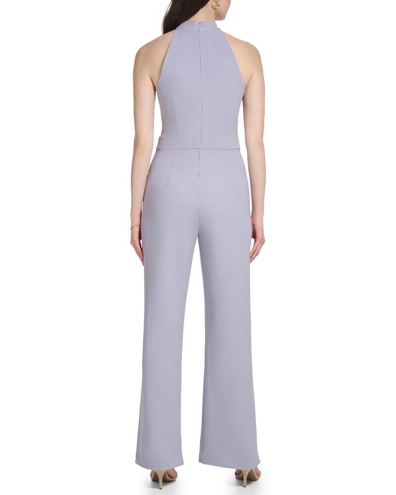 Vince Camuto Bow-Neck Jumpsuit Gray ID-JEER0414