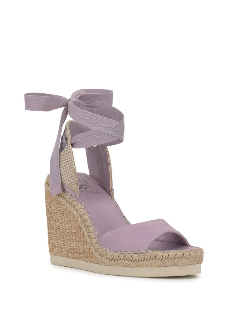 Vince Camuto Bendsen Wedge Sandal Lavender Haze/Multi Nat ID-KCIQ8584