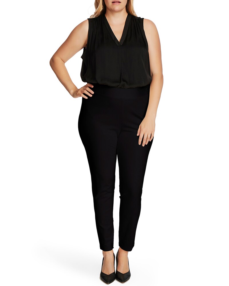 Vince Camuto Ponte Leggings (Plus Size)  Rich Black ID-KNSP0445