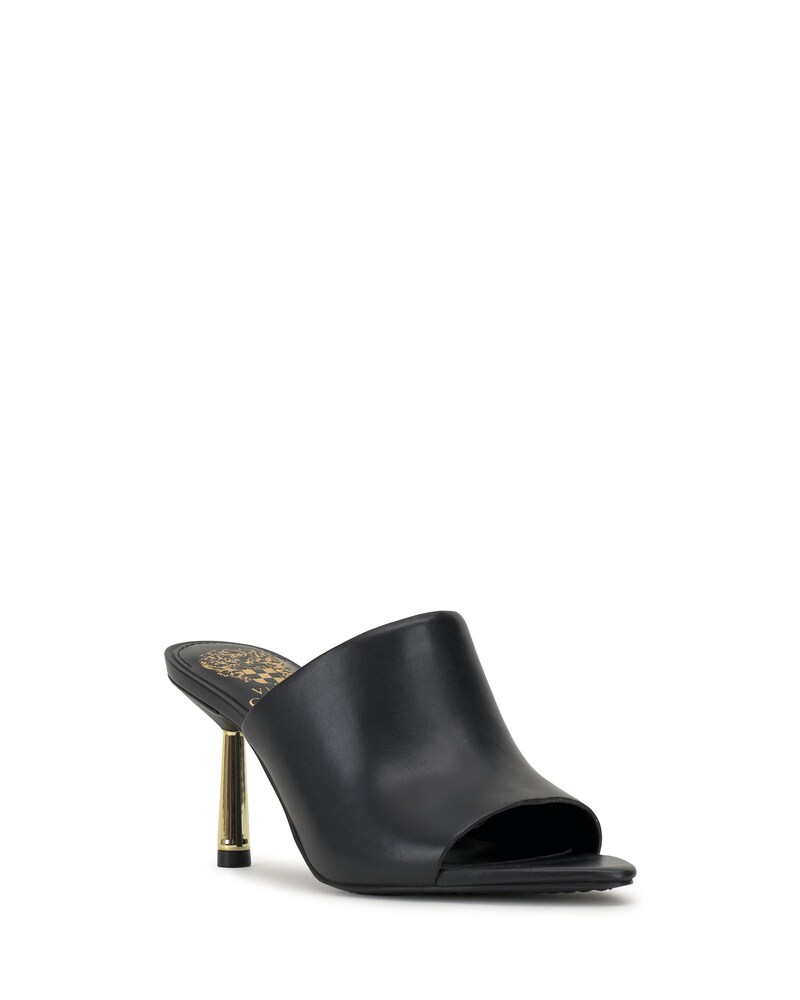 Vince Camuto Pileesa Mule Black/Gold ID-KQRZ7662