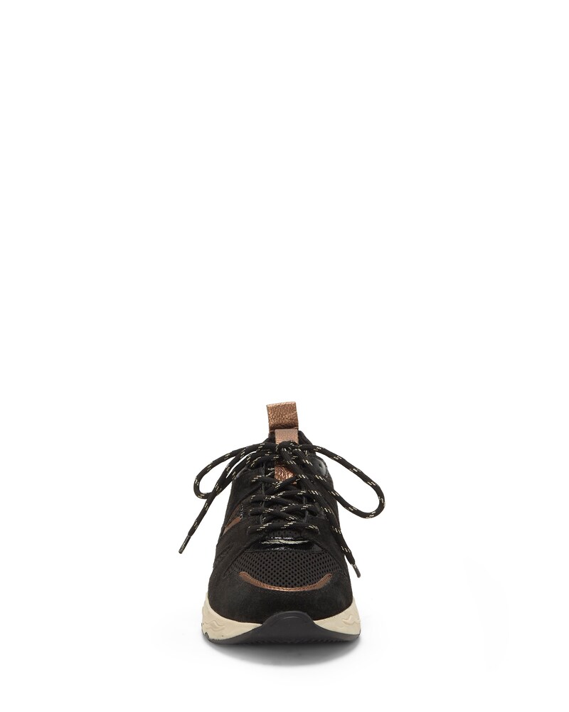 Vince Camuto Jeshia Mixed-Texture Sneaker Black ID-KXSR1788