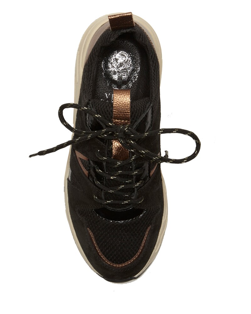 Vince Camuto Jeshia Mixed-Texture Sneaker Black ID-KXSR1788