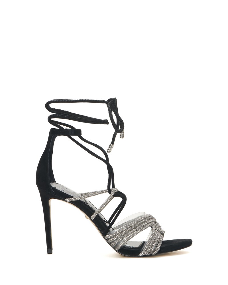 Vince Camuto Aimery Sandal Clear/Silver/Black ID-LIIB6425
