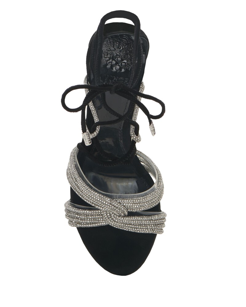 Vince Camuto Aimery Sandal Clear/Silver/Black ID-LIIB6425