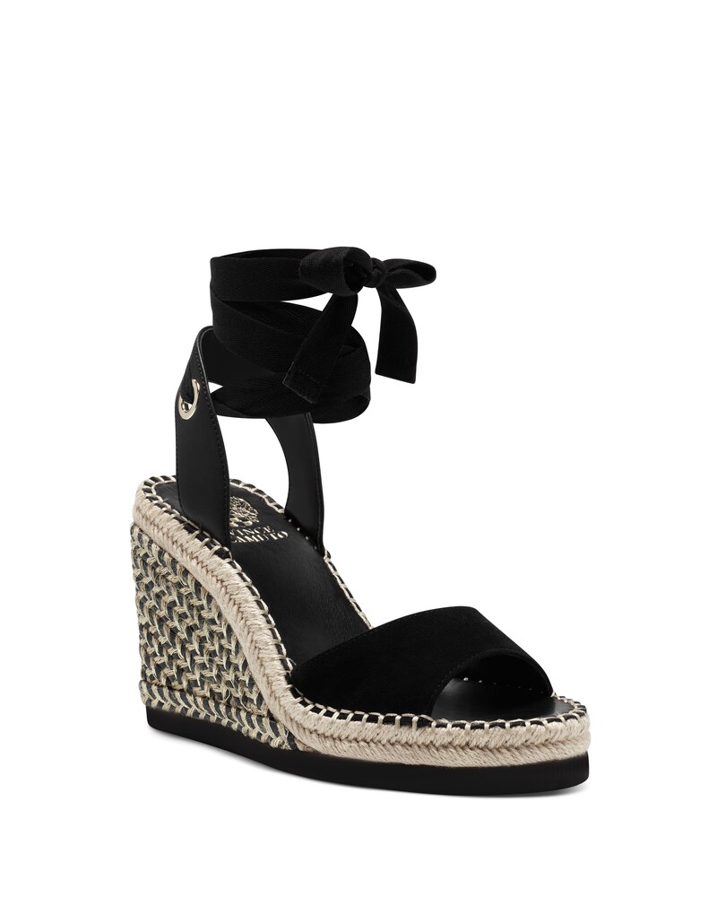 Vince Camuto Bendsen Wedge Sandal Black ID-LSGC5209