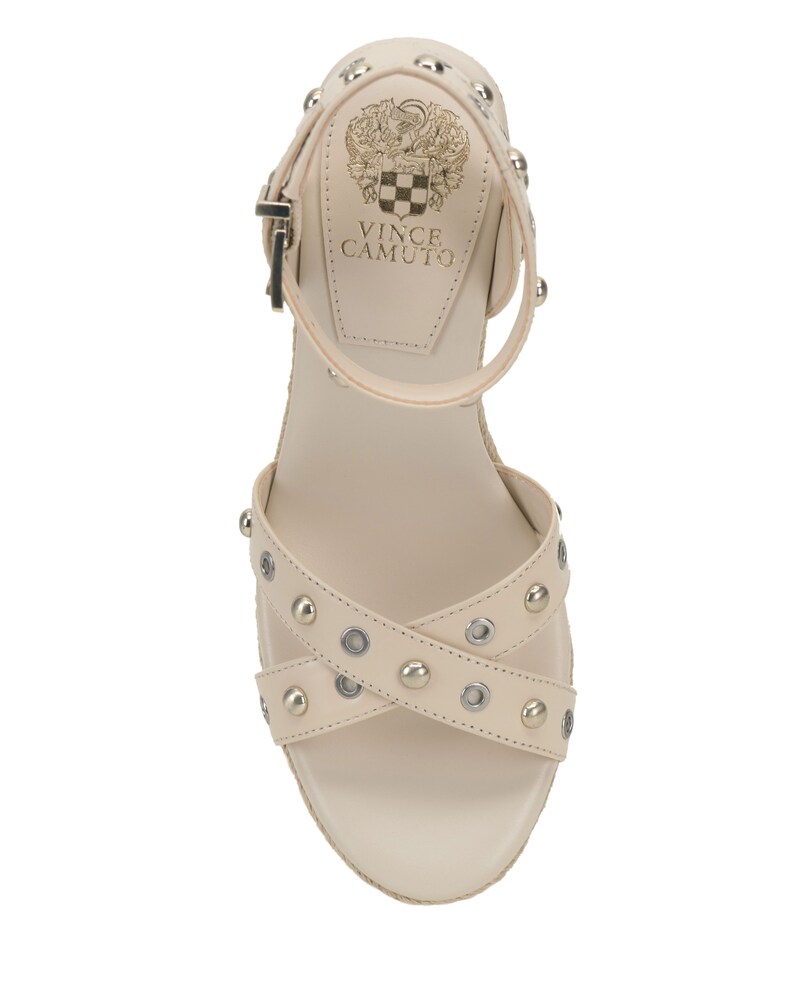 Vince Camuto Feegella Wedge Sandal Warm Vanilla ID-LZOH8010