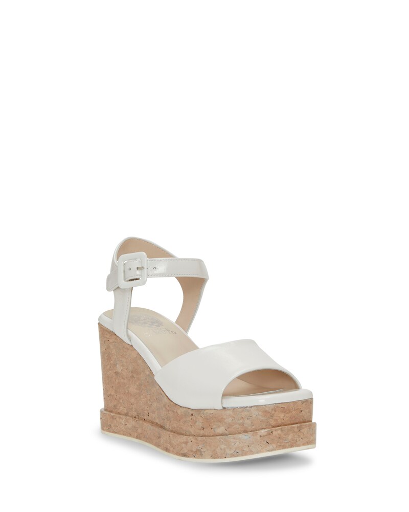 Vince Camuto Byndy Wedge Sandal Bianco ID-MIQE4017