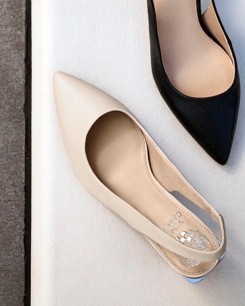 Vince Camuto Hamden Slingback Pump Warm Vanilla ID-MPJK7749