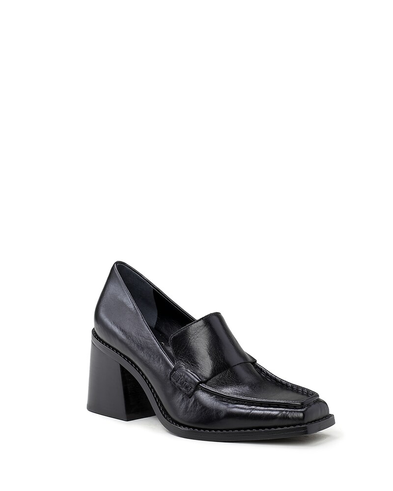 Vince Camuto Segellis Wide Width Heeled Loafer Black ID-MYWG9897