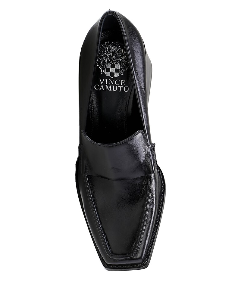 Vince Camuto Segellis Wide Width Heeled Loafer Black ID-MYWG9897