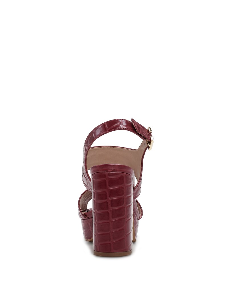 Vince Camuto Zelman Platform Sandal  Red Croc Print ID-NRKD2565