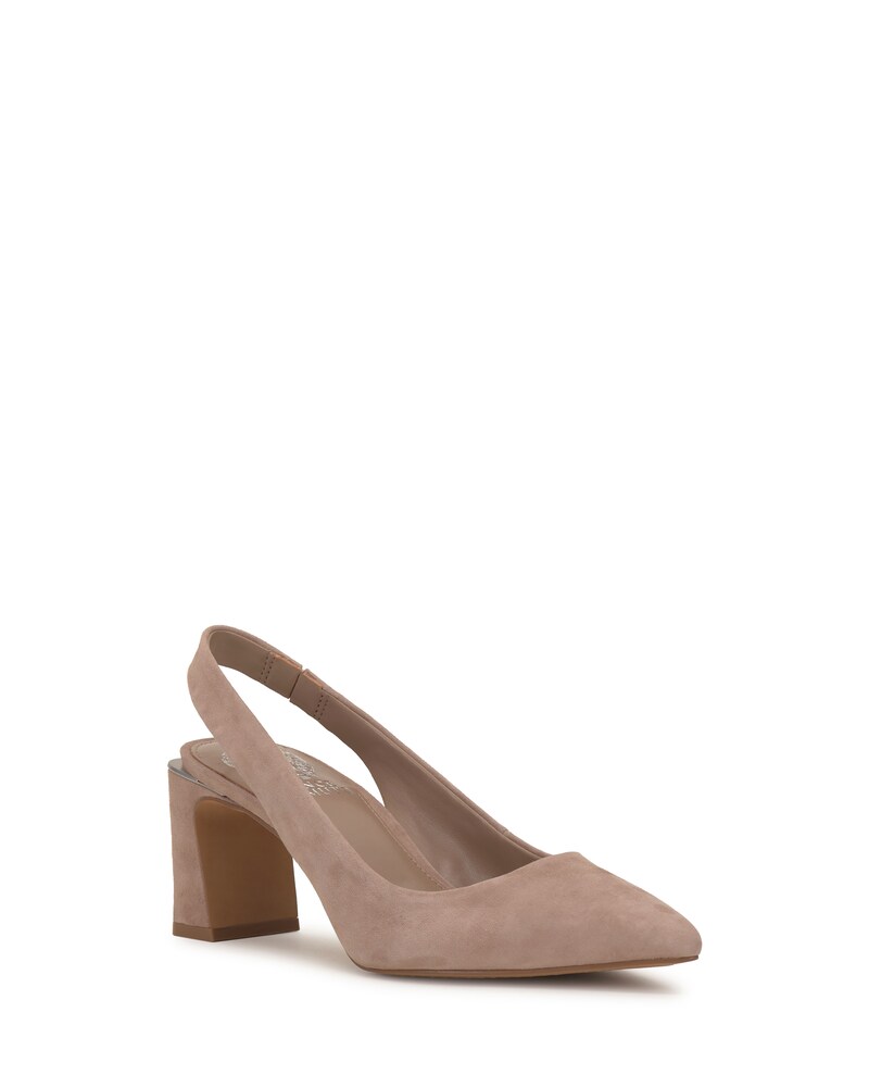 Vince Camuto Hamden Slingback Pump Truffle Taupe Suede ID-NXAH3130