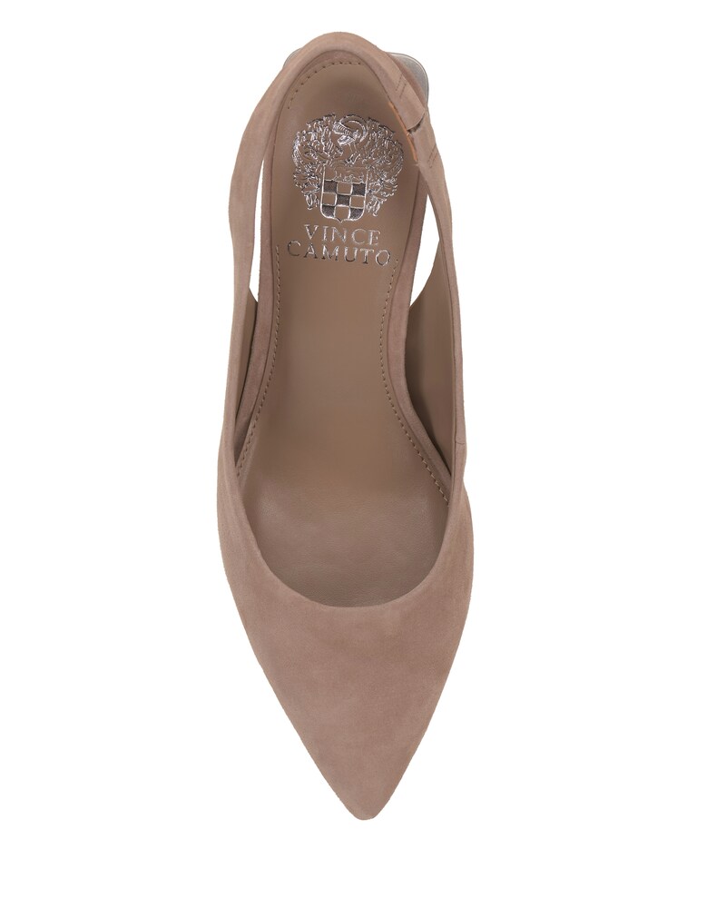 Vince Camuto Hamden Slingback Pump Truffle Taupe Suede ID-NXAH3130