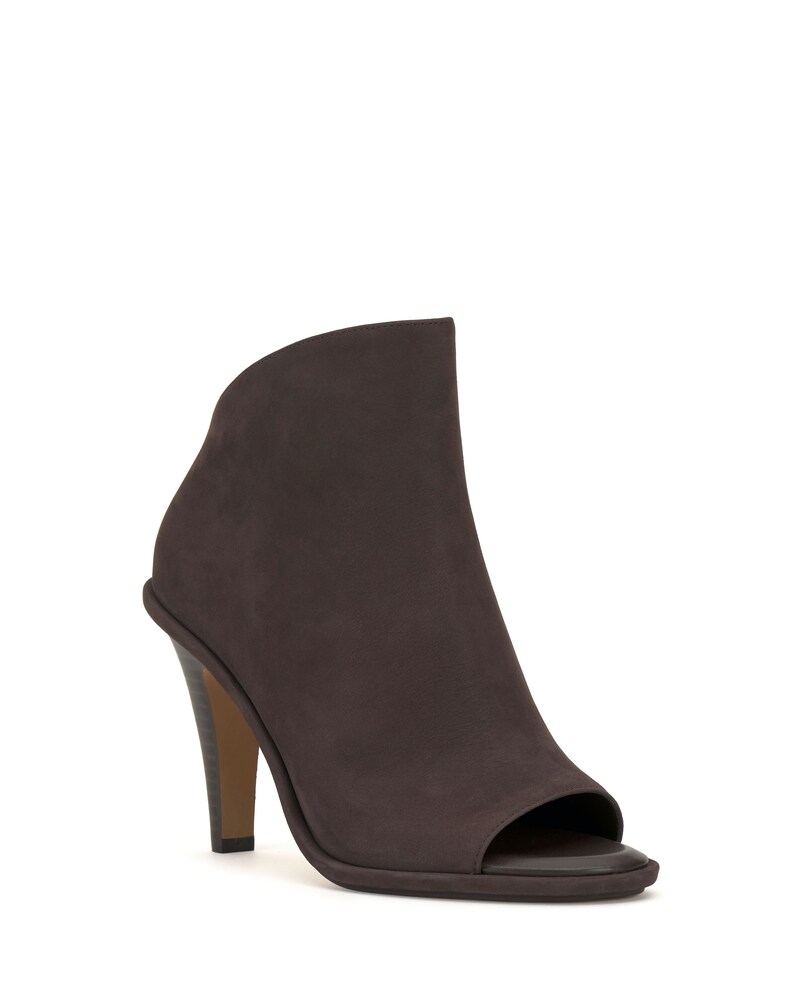 Vince Camuto Finndaya Peep-Toe Bootie Root Beer ID-OBFX1752