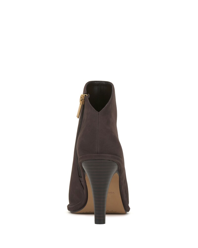 Vince Camuto Finndaya Peep-Toe Bootie Root Beer ID-OBFX1752