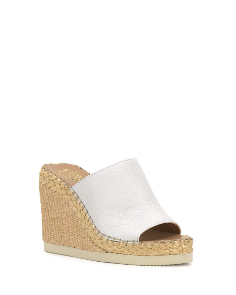Vince Camuto Brissia Wedge Mule Pure White ID-ODEJ1300